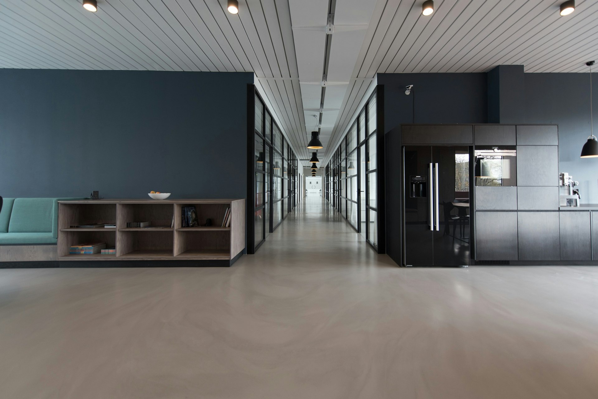 Enterprise team collaboration in a modern office